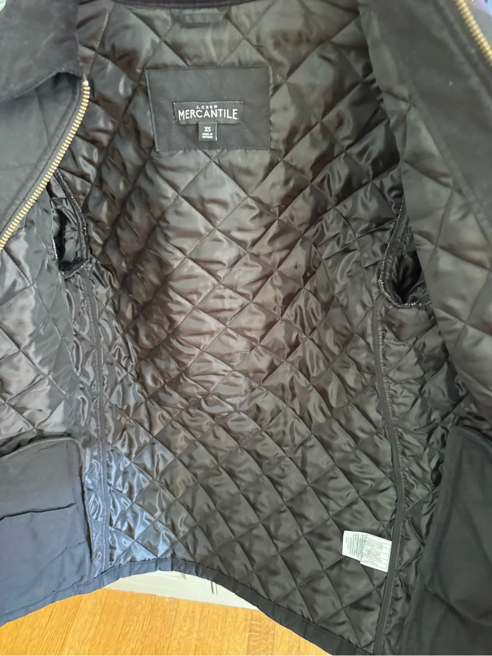 Women’s Quilted JCREW Mercantile Jacket in Black